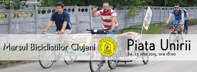 Afis Marsul biciclistilor iul2015