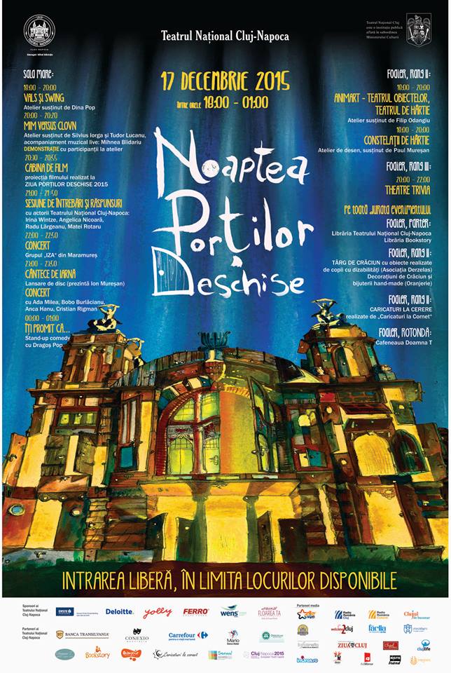 noaptea portilor deschise teatrul national cluj-napoca