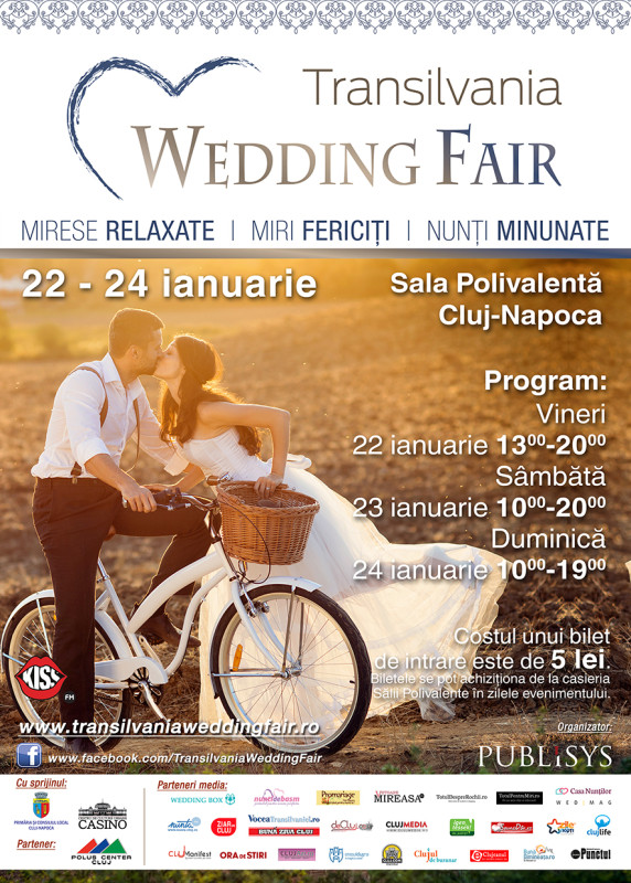 Sala Polivalentă va fi, în acest weekend, gazda târgului Transilvania Wedding Fair
