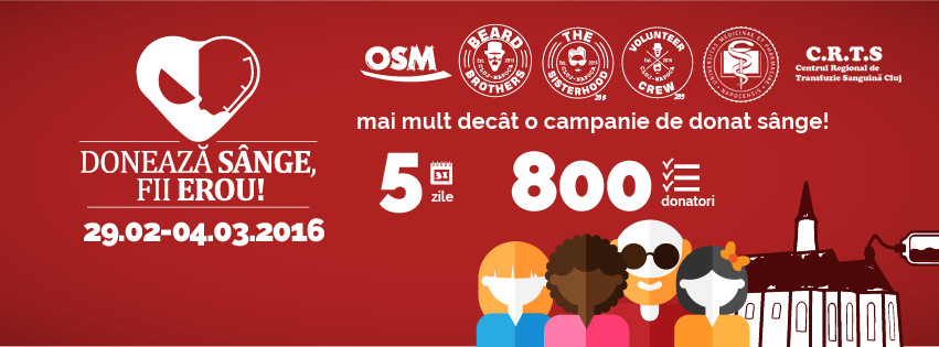 Donează sânge! Fii erou
