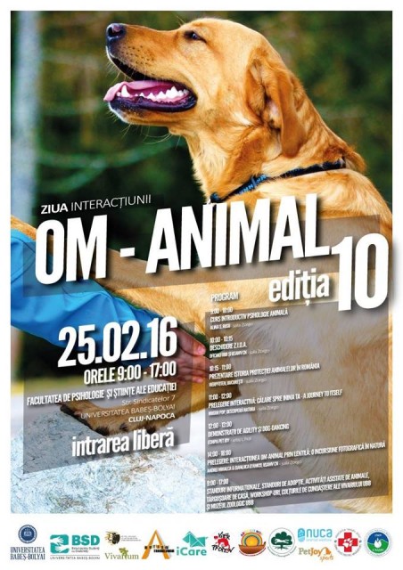 Ziua Interactiunii Om-Animal va fi marcata la Cluj-Napoca de studentii UBB si USAMV