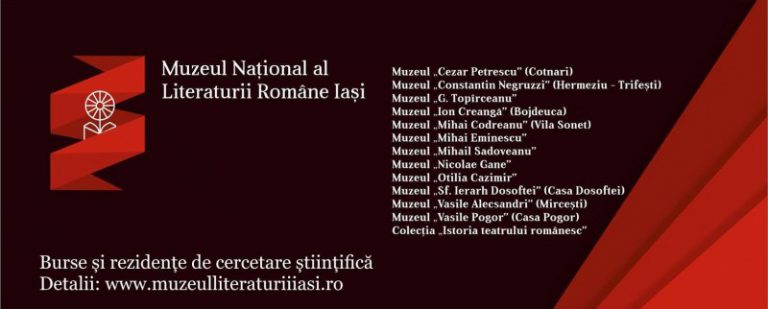 burse Muzeul Național al Literaturii Române Iași