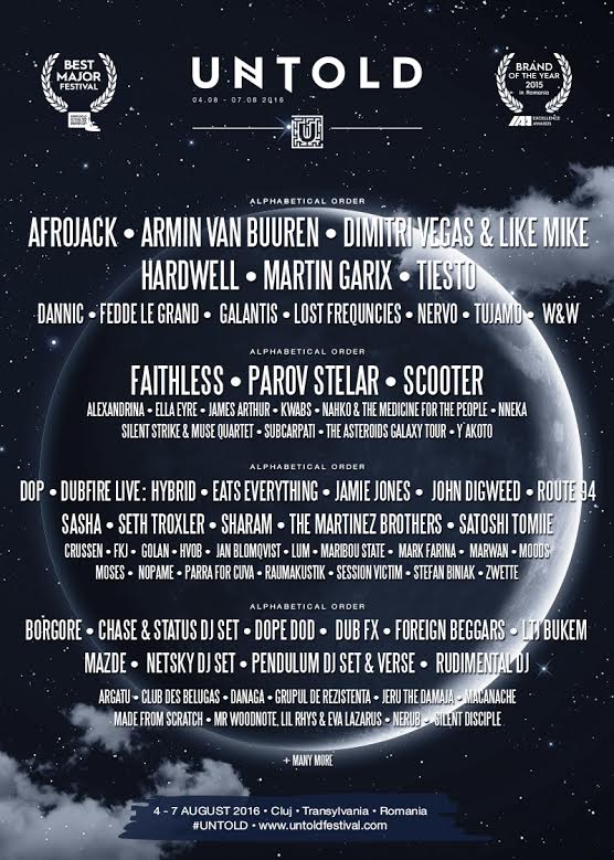 UNTOLD NOI NUME 2016