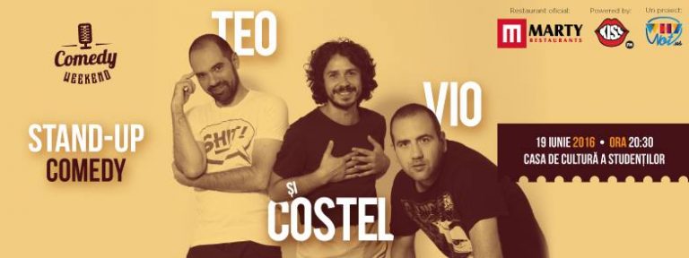Comedy Weekend îi aduce la Cluj pe Teo, Vio și Costel 4 comedy weekend cluj