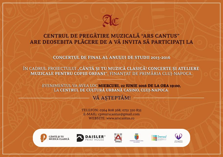 concet copii organi cluj