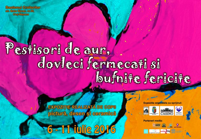 Peştişori de aur, dovleci fermecați și bufnițe fericite - expoziţie realizată de copii la Cluj 4 expozitie copii