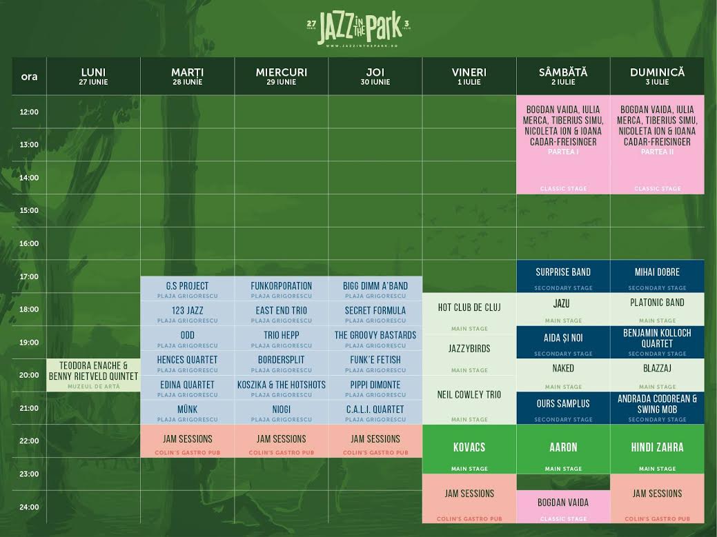 program jazz in the park