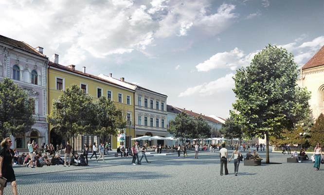 piata unirii cluj modernizata