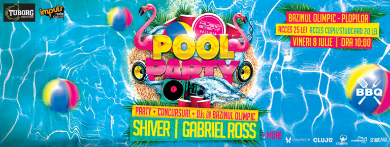 Pool Party la Bazinul Olimpic din Cluj cu Dj Shiver şi Gabriel Ross 10 Pool Party
