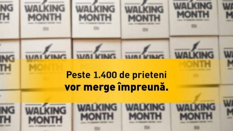 Record de înscrieri la concursul caritabil de la Cluj pentru copiii care nu pot umbla - Walking Month 12 Walking Month