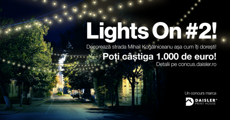 Concurs pentru amenajarea și decorarea cu instalații luminoase a străzii Mihail Kogălniceanu din Cluj-Napoca 2 lights on cluj