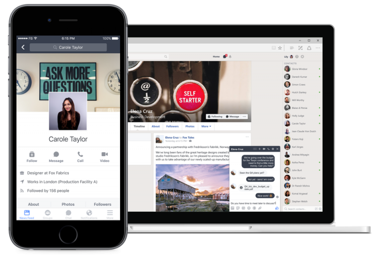 Facebook a lansat Workplace - o versiune speciala pentru companii 10 work place facebook