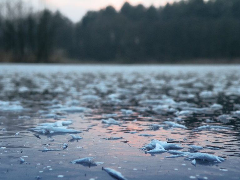 Lacul de acumulare Gilău a îngheţat aproape în totalitate 8 lac inghetat