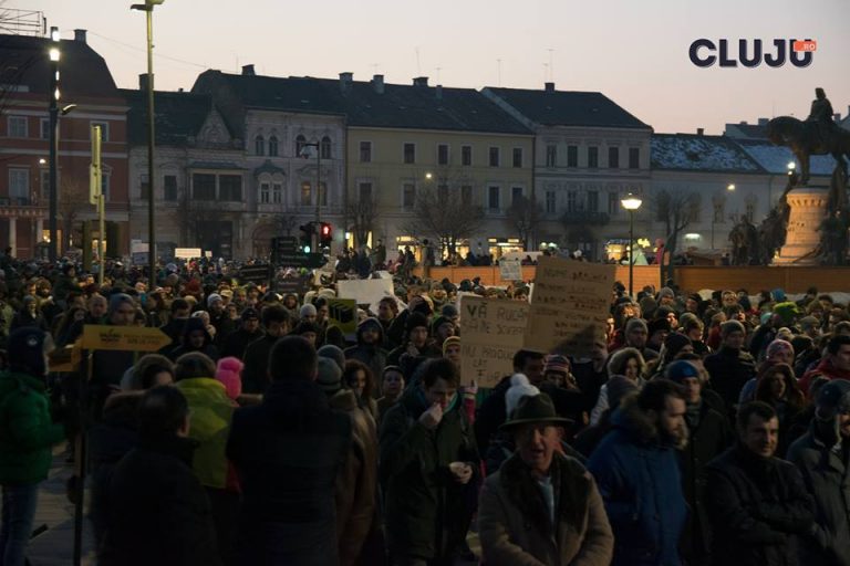 protest cluj 29 ianuarie 2017