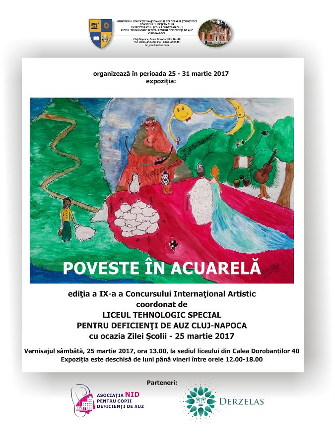 afis expozitie liceu deficiente auz cluj