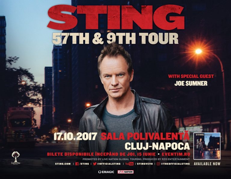 Biletele pentru concertul Sting de la Cluj-Napoca au fost puse în vânzare 12 Sting cluj landscape