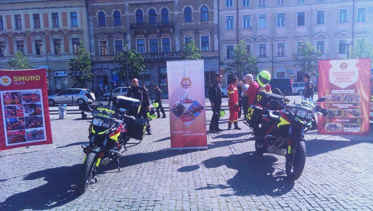 Clujul a primit două motociclete SMURD