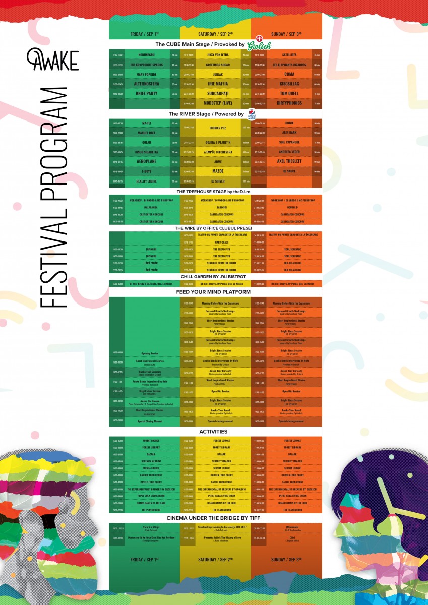 AWAKE Daily schedule