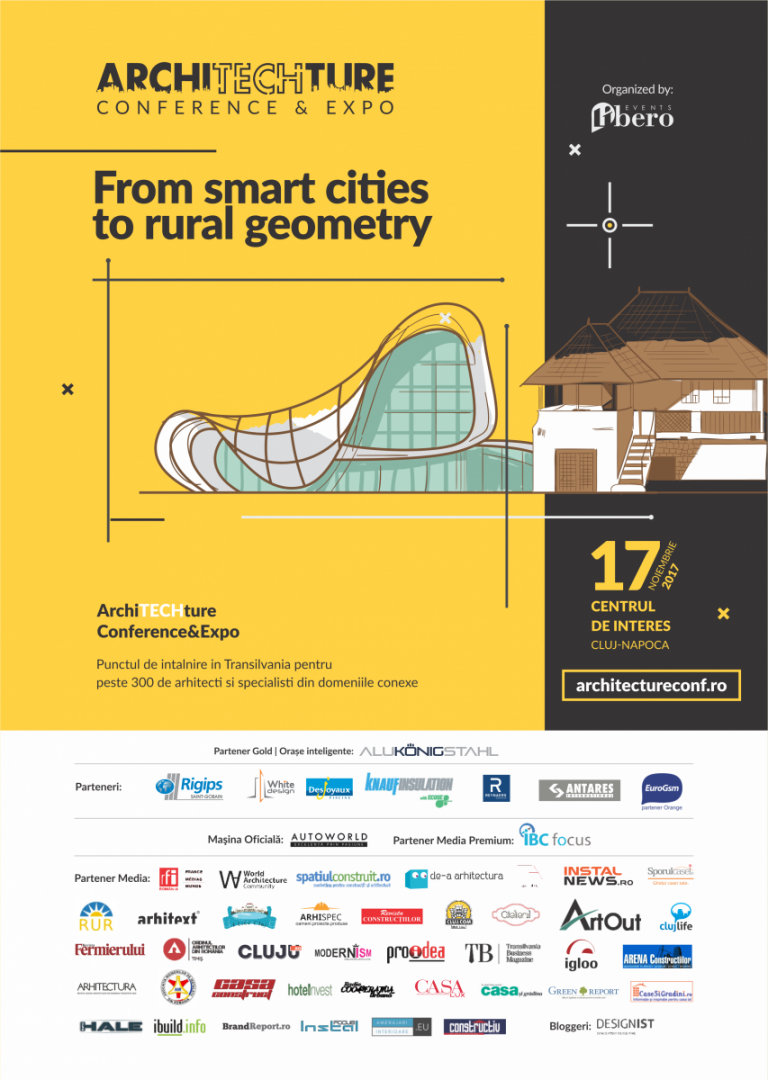 Au fost confirmaţi primii speakeri la ArchiTECHture Conference&Expo de la Cluj-Napoca 8 ArchiTECHture Conference&Expo
