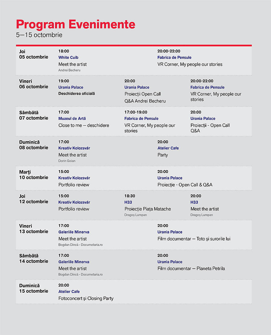 program evenimente 2017