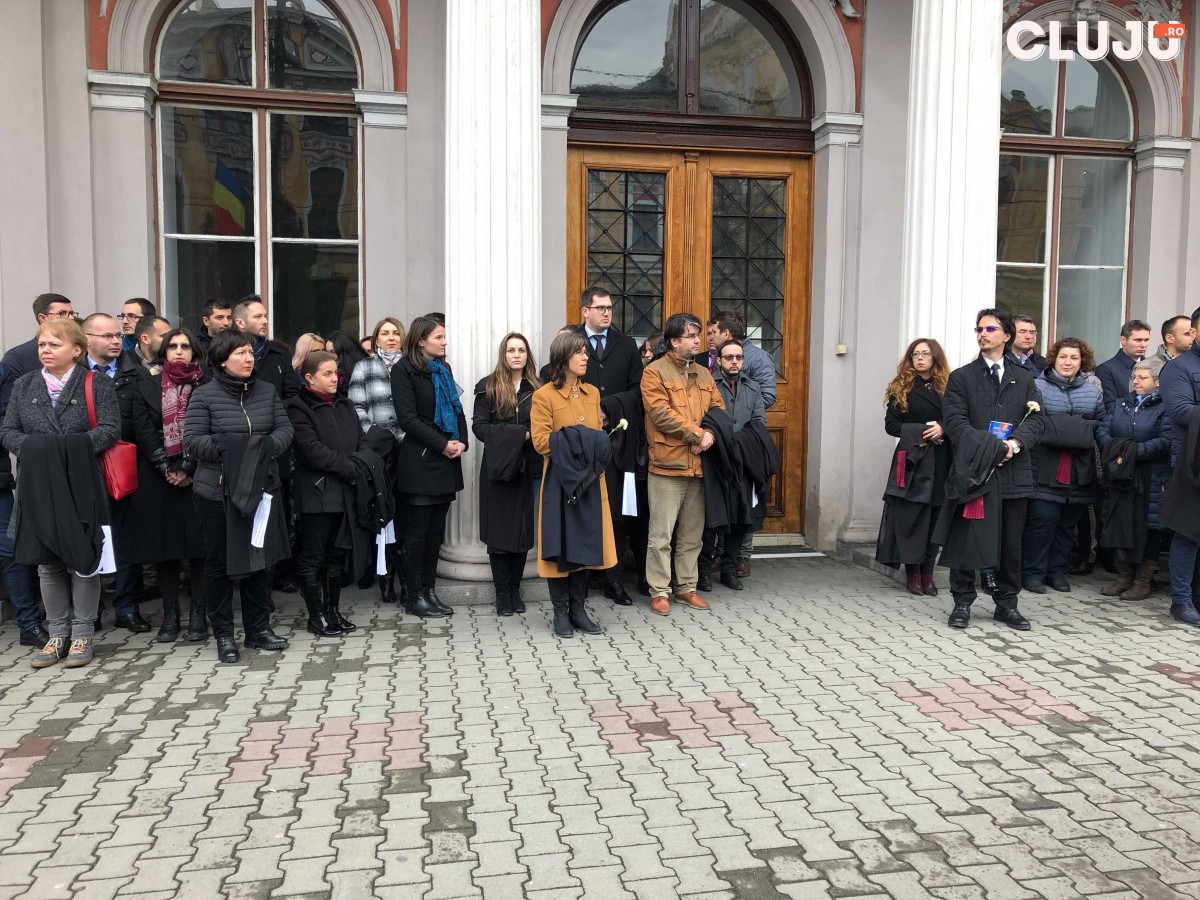 protest judecatori si procurori cluj