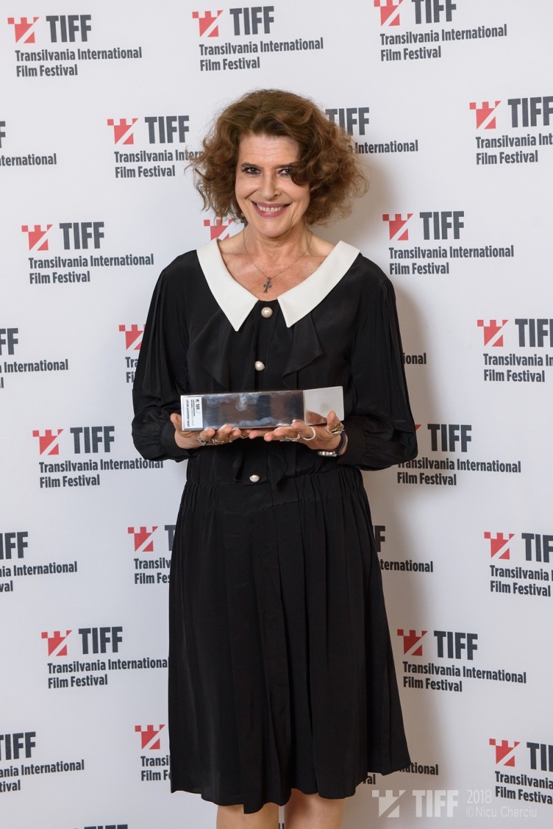 Fanny Ardant Premiul pentru intreaga cariera foto Nicu Cherciu Tiff 2018