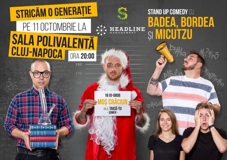afis badea bordea micutu cluj 11 octombrie