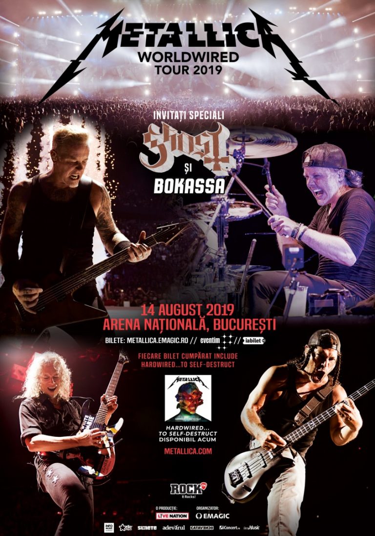 Concertul Metallica este sold out! Biletele s-au vândut în timp record, în 24 de ore