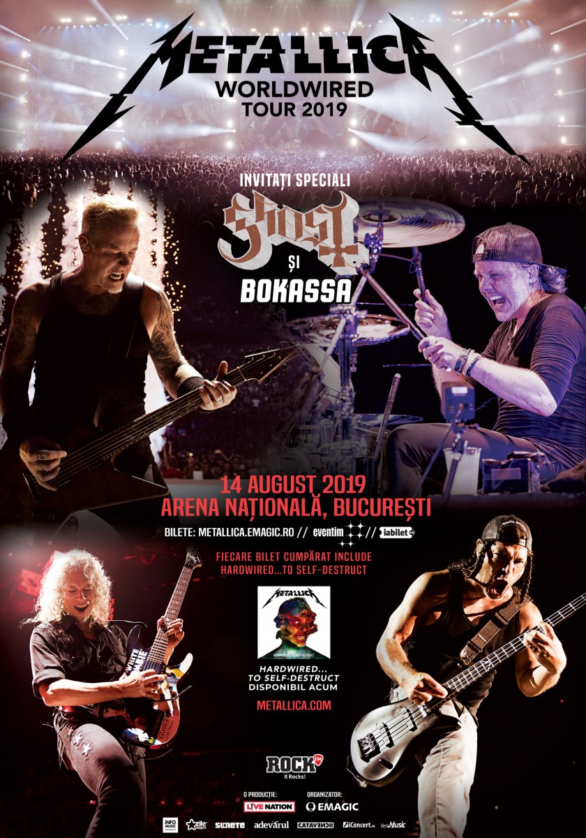 Concertul Metallica este sold out! Biletele s-au vândut în timp record, în 24 de ore