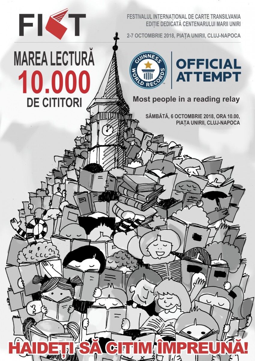 Marea Lectură | 10.000 de oameni din Cluj vor citi simultan pentru a intra în Cartea Recordurilor