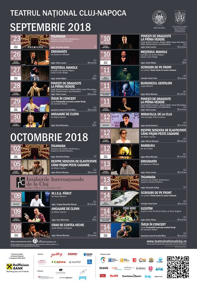 program teatru septembrie 2018