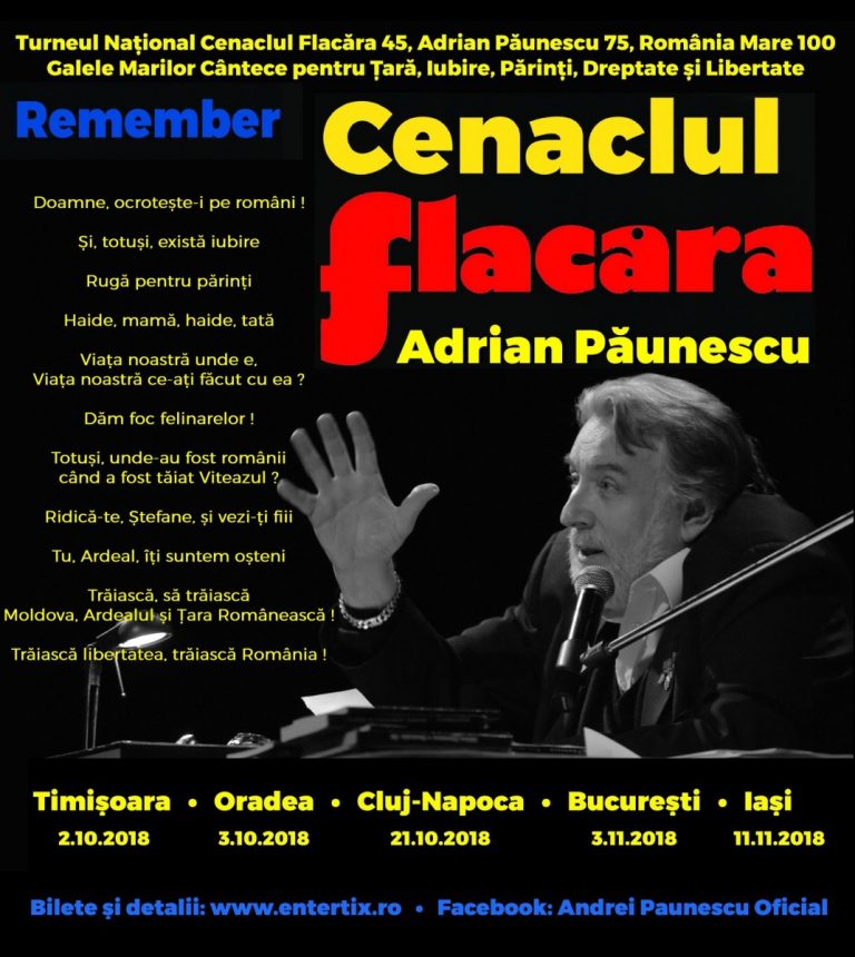 "Remember Cenaclul Flacăra" la Cluj | Mari muzicieni români vor concerta la Cluj 9 "Remember Cenaclul Flacăra" la Cluj | Mari muzicieni români vor concerta la Cluj