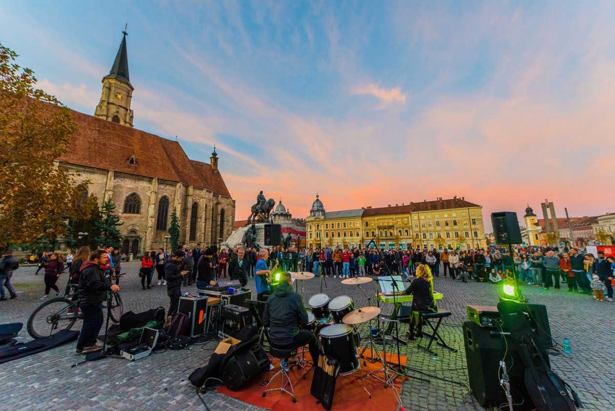 Concerte în Piaţa Unirii din Cluj, în cadrul Jazz in The Street