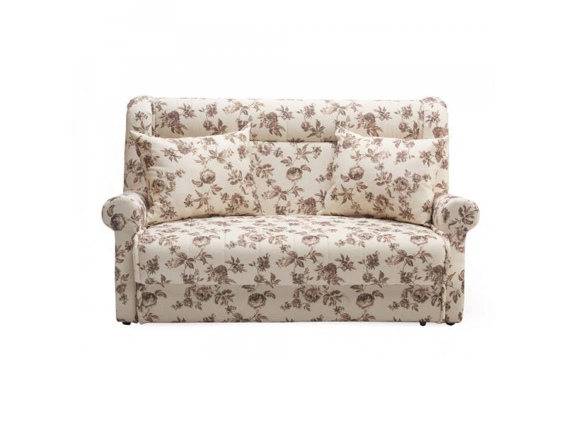 canapea extensibila vogue culoarea crem 2 locuri lada de depozitare 2 perne decor 176x105x100 cm