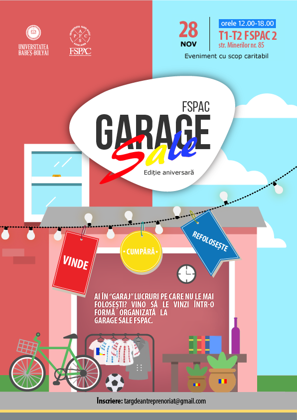 Profesorii și studenții FSPAC organizează evenimentul caritabil Garage Sale
