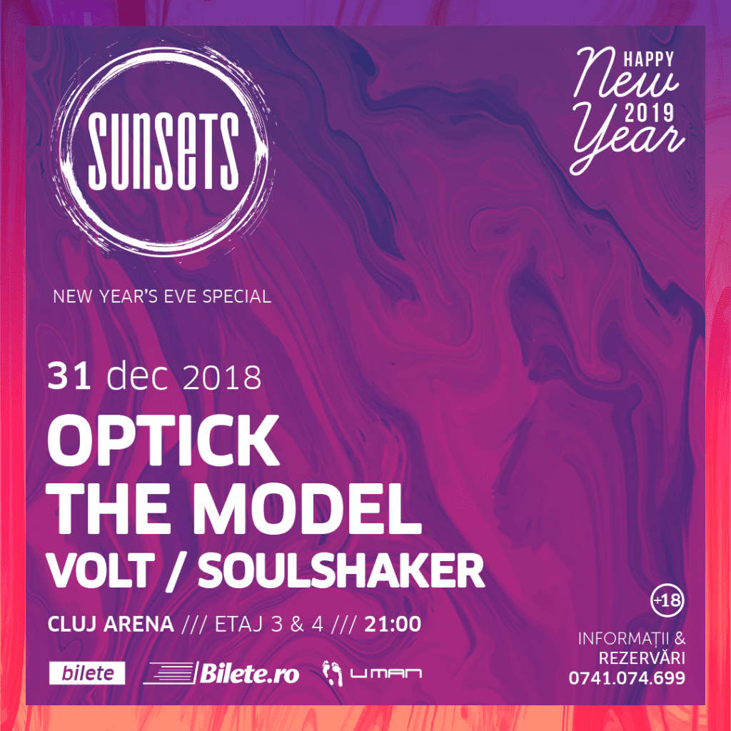Sunsets New Year's Eve Special - party plin de energie la Cluj pentru a sărbători trecerea dintre ani
