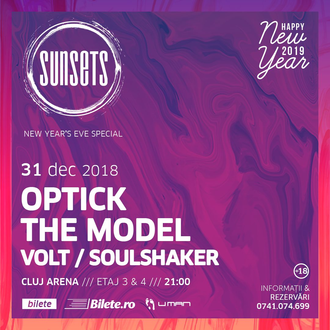 Sunsets New Year's Eve Special - party plin de energie la Cluj pentru a sărbători trecerea dintre ani