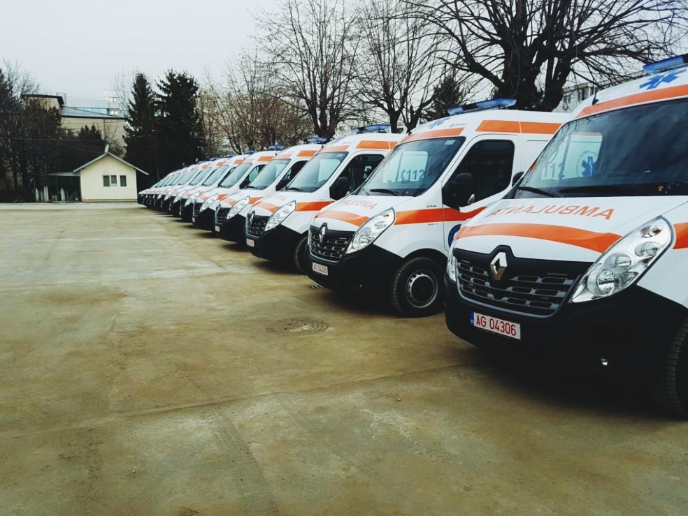 34 de ambulanţe noi vor fi repartizate judeţului Cluj în 2019