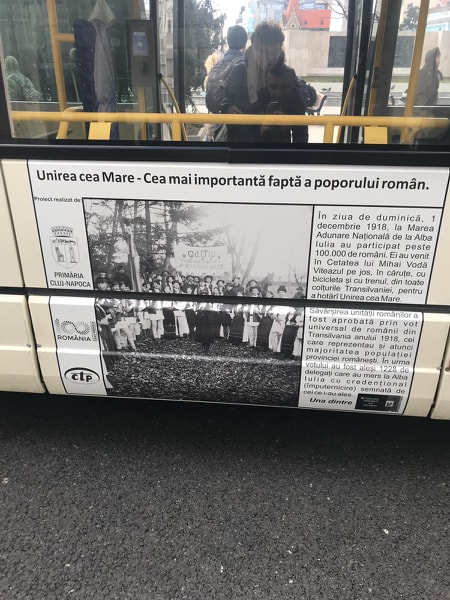 Proiect inedit: lecţii de istorie pe autobuzele din Cluj