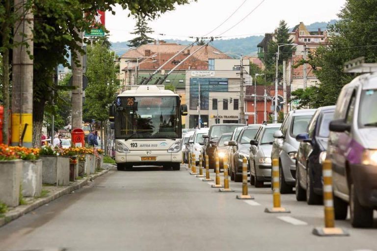Se extinde banda dedicată transportului în comun din cartierul Gheorgheni