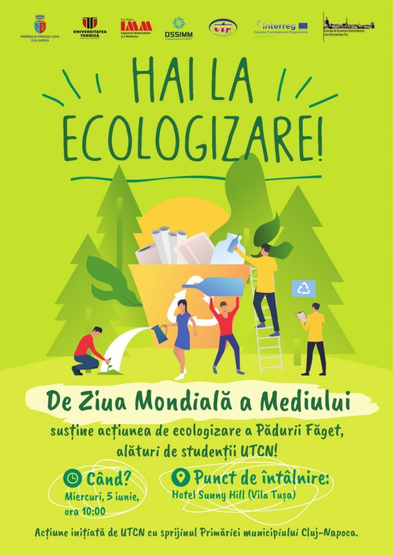 70 de studenţi ai Universităţii Tehnice din Cluj organizează o amplă acţiune de ecologizare în Făget