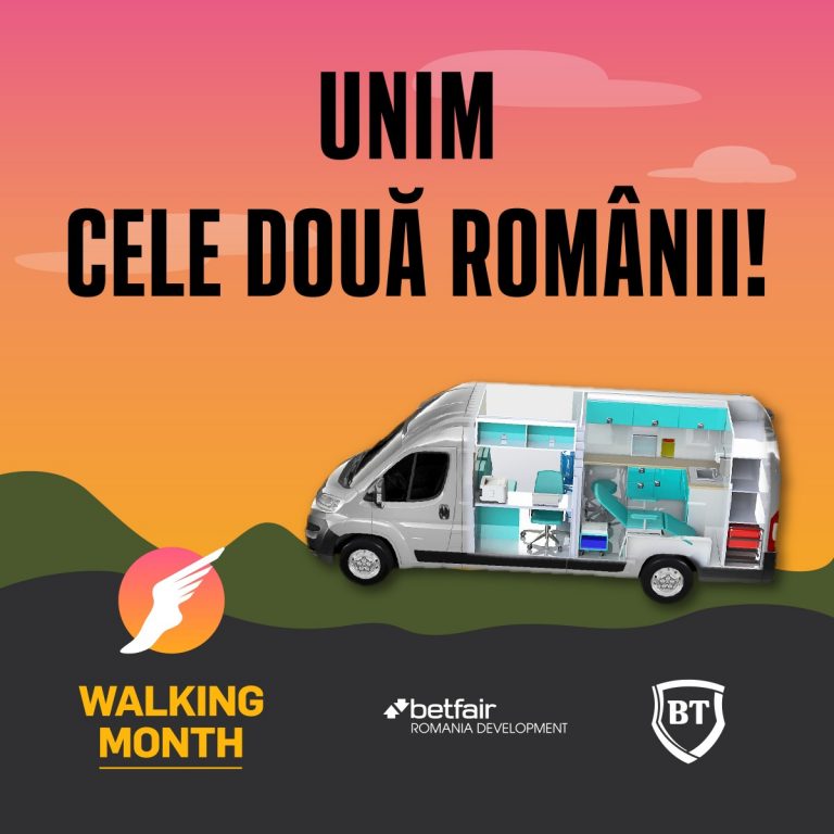 Începe concursul caritabil Walking Month | Se strâng bani pentru o "ambulanţă socială"