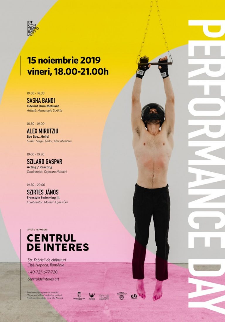 Program de arte performative la Centrul de Interes: patru artiști din Cluj și Budapesta, în cadrul ”Performance Day” 8 Performance Day