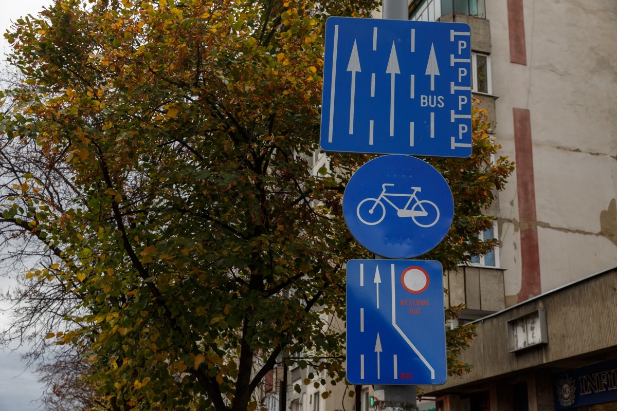 Bandă dedicată transportului în comun pe Calea Florești