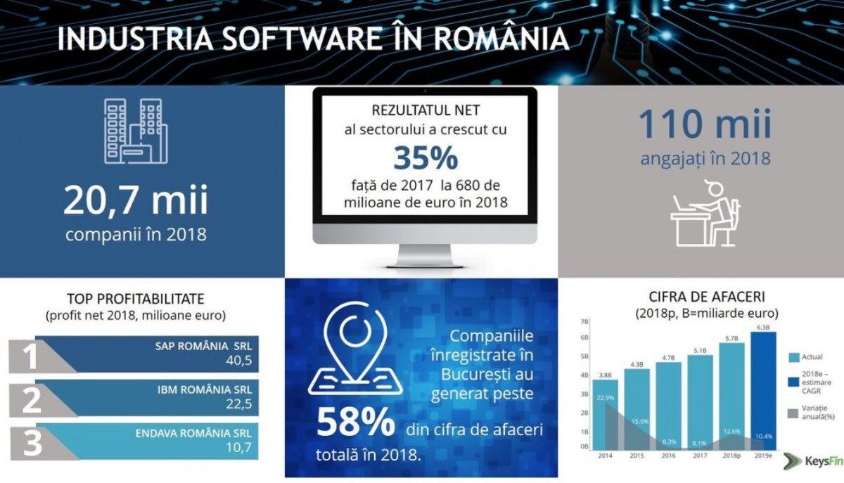 statistici industria software cluj