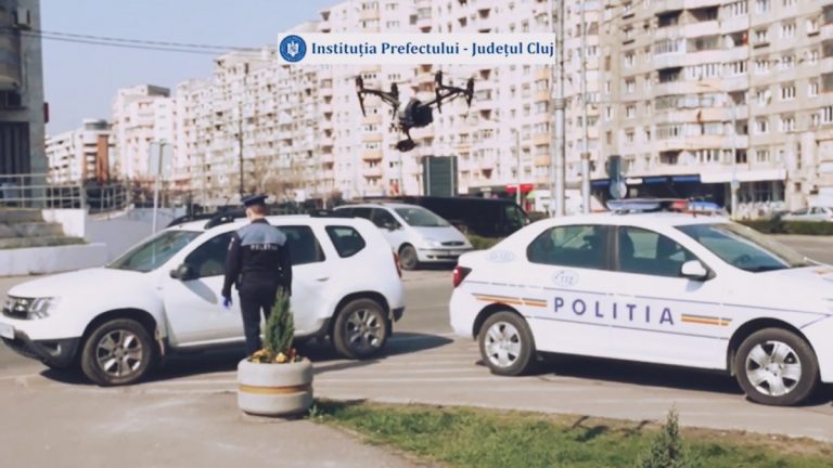 Drone la Cluj-Napoca folosite pentru verificarea persoanelor care nu respectă izolarea/carantinarea