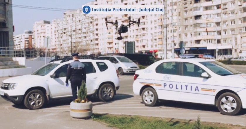 Drone la Cluj-Napoca folosite pentru verificarea persoanelor care nu respectă izolarea/carantinarea
