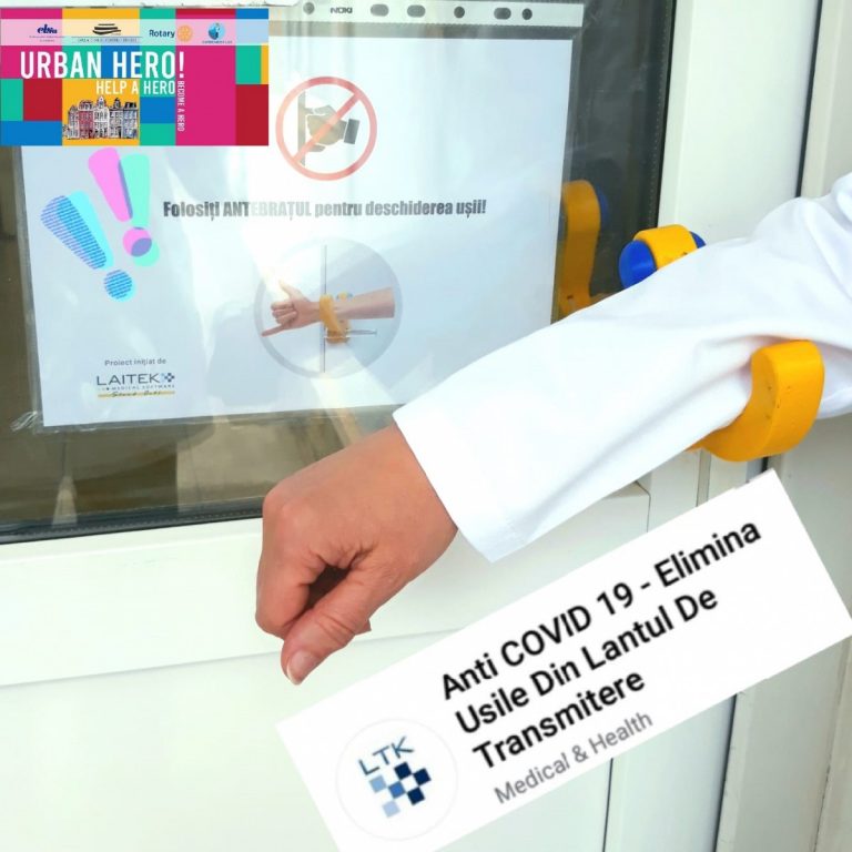 Clanțe anti COVID-19 la Cluj | Cum se deschid ușile spitalelor pentru a preveni infectarea (FOTO) 10 Clanțe anti COVID-19 la Cluj | Cum se deschid ușile spitalelor pentru a preveni infectarea