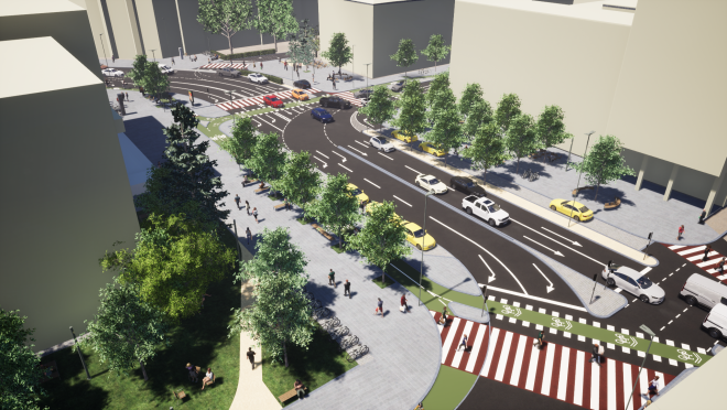 Cum va arăta după modernizare Piaţa Lucian Blaga din Cluj-Napoca