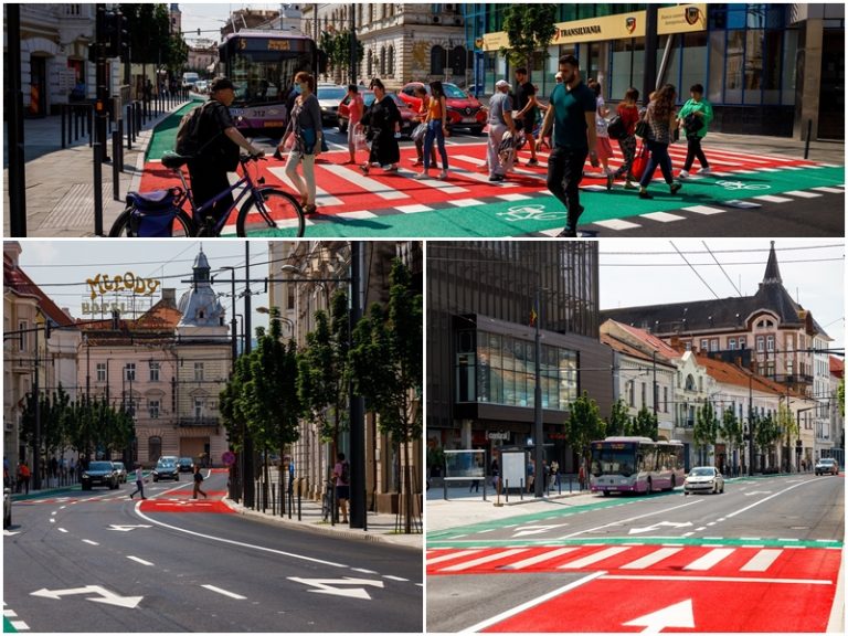 Strada Regele Ferdinand din Cluj-Napoca a fost modernizată cu fonduri europene